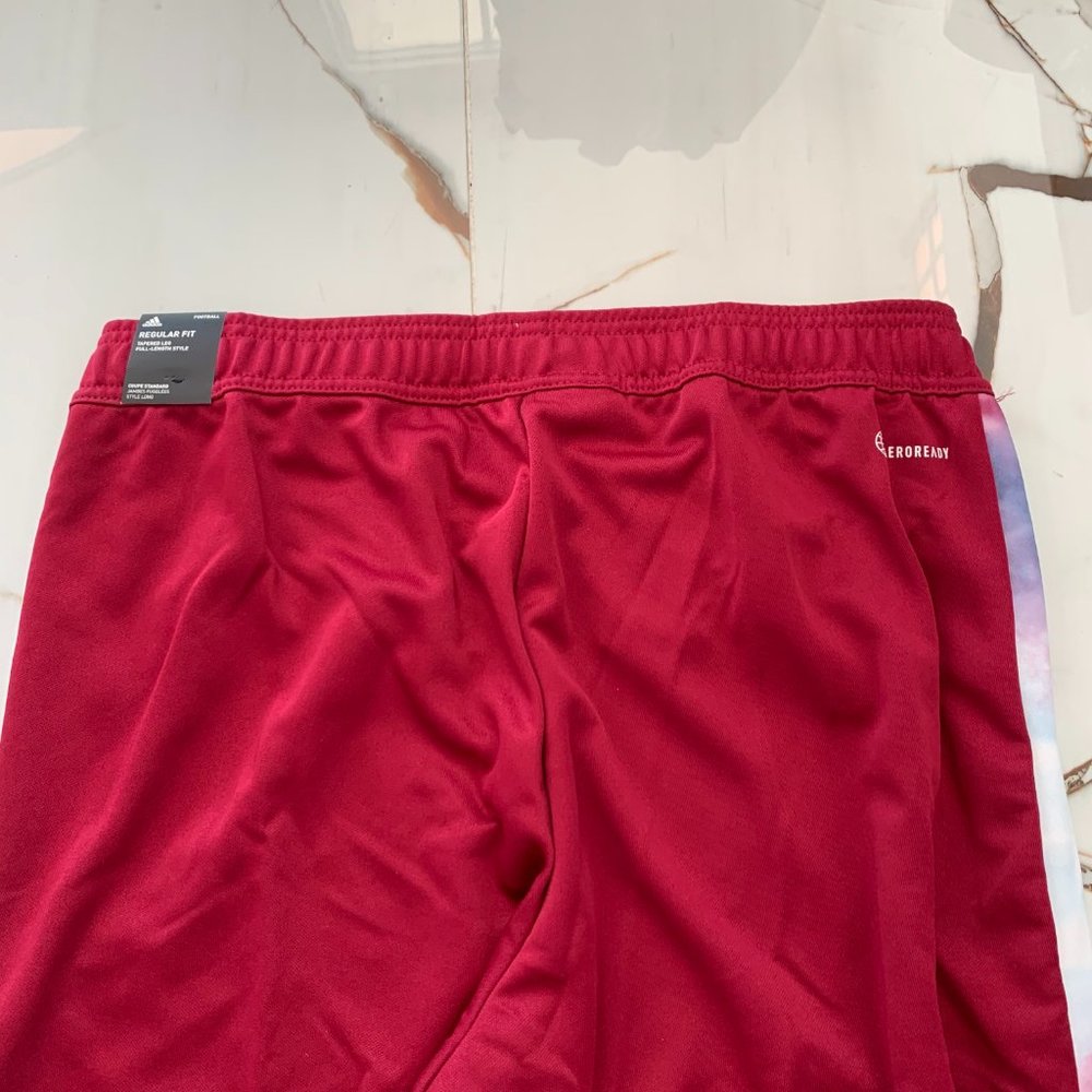 Adidas Men's Soccer Burgundy Tiro Track Pants Regular Tapered Leg Size L - Picture 14 of 16
